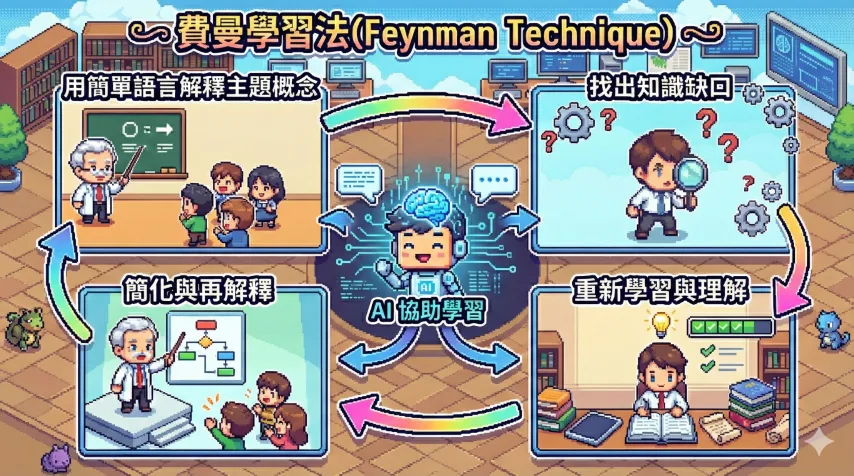 用AI提升學習效率｜探索 費曼學習法 的潛力